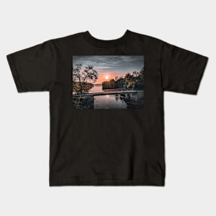 Sunrise Bridge on the River V3 Kids T-Shirt